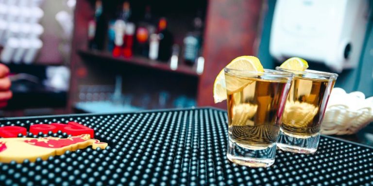 alcohol drinks on the table