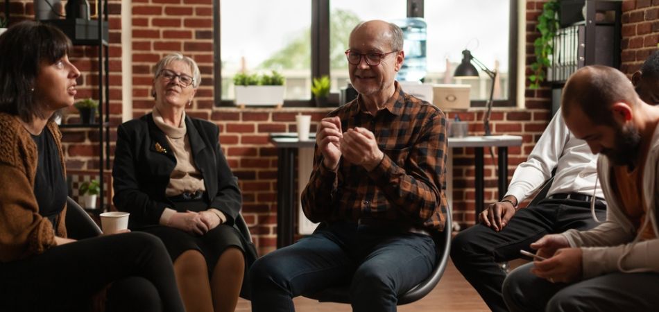 DA group therapy rehab meeting