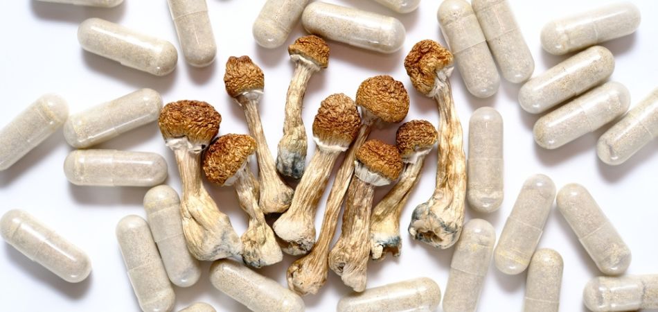 Psilocybin-mashroom-in-tablets